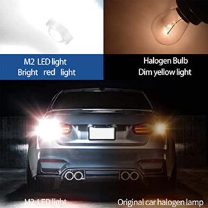 Yonput Pack-2 LED Bulb Reverse Light, Upgraded 7443 LED Bulbs for Reverse Lights, LED Lamps Replacement for Backup, Super Bright Light Fits for Car, Car Brake Turn Signal Lights (Red)