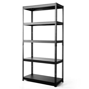 youngjin shelf rack full-metal 35.4” w x 15.7” d x 70.8” heavy duty 5-tier storage shelving unit