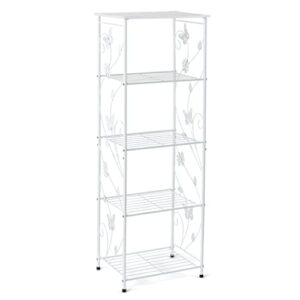 collections etc butterfly scrollwork design storage shelf