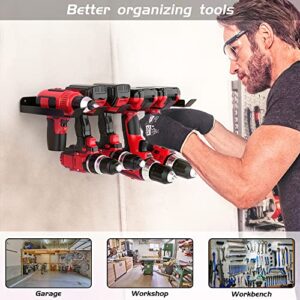 Ultrawall Power Tool Organizer, Wall Mount Drill Holder, Heavy Duty Metal Cordless Tool Storage Rack,Garage Utility Shelf Organization