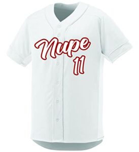 kappa alpha psi chapter 9 baseball jersey (as1, alpha, x_l, regular, regular, white)