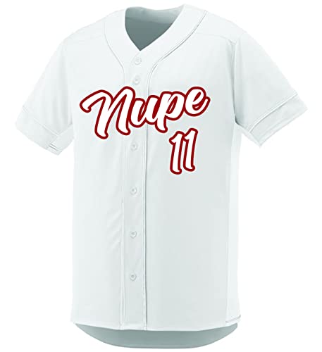 Kappa Alpha Psi Chapter 9 Baseball Jersey (as1, Alpha, x_l, Regular, Regular, White)