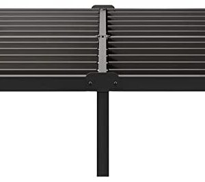 Kilyssa 14 Inch Queen Bed Frame, 3500lbs Heavy Duty Steel Slats Support Metal Platform Bed Frames Noise Free No Box Spring Needed,Black