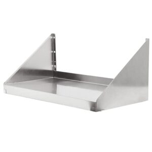 swotcater stainless steel shelf 12"x24" 240lb, commercial wall mounted floating shelving for home kitchen, restaurant