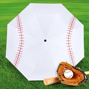 LEAGERA Baseball Umbrella Oversized - Diameter 40.5inch, Automatic Open Close, Portable & Collapsible Travel Sports Umbrella by Ballpark Elite, Perfect Baseball Umbrella Mom Gift for Women