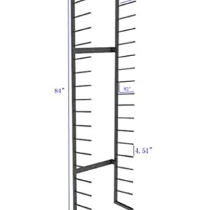 FixtureDisplays® Black Metal Blueprint Display 21X10X84" 16 Level Design Scroll Storage organizatoin Vertical 10055-NF