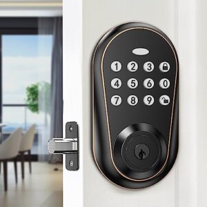 ironzon door locks with keypads front door lock deadbolt lock keyless entry door lock with 3 keys auto lock f150