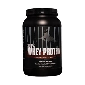 animal 100% whey protein powder – whey blend for pre- or post-workout, recovery or an anytime protein boost– low sugar – chocolate, 1.8 lb