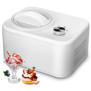 cowsar fully automatic ice cream maker with built-in compressor,fruit yogurt machine pre-freezing is no needed,removable ice cream bowl, easy clean (ch-ic3908-1)