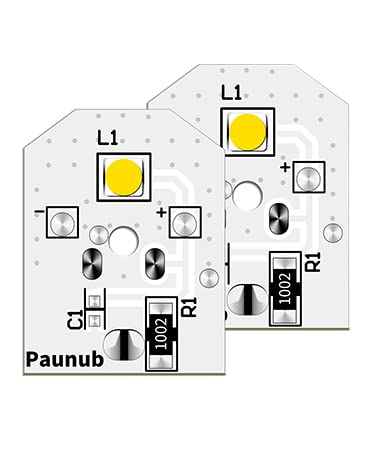 New Upgraded WR55X11132 GE Refrigerator Light Replacement Led Compatible WR55X25754 WR55X26486 WR55X30602 EAP12172918 4590213 AP6261806 PS12172918, No-Include Plastic Cover, 2PCS IN One