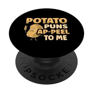 potato puns ap-peal to me vegetarian tater tot fries popsockets swappable popgrip