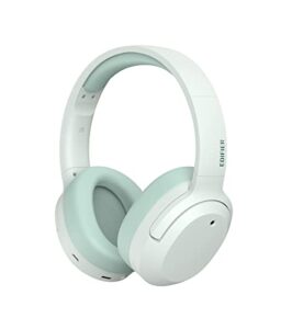 edifier w820nb plus hybrid active noise cancelling headphones - ldac codec - hi-res audio wireless & wired - fast charge - 49h playtime - over ear bluetooth v5.2 headphones- green
