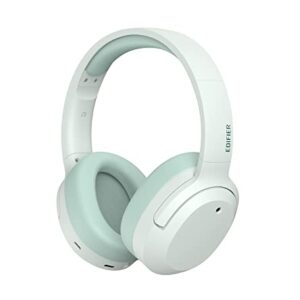 Edifier W820NB Plus Hybrid Active Noise Cancelling Headphones - LDAC Codec - Hi-Res Audio Wireless & Wired - Fast Charge - 49H Playtime - Over Ear Bluetooth V5.2 Headphones- Green