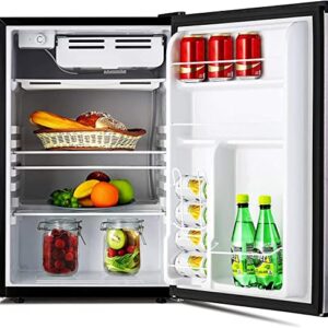 Anpuce 4.5 Cu.Ft Compact Refrigerator Mini Fridge with Freezer Single Door Small Refrigerator with Adjustable Thermostat Control