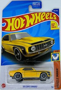 hot wheels - '69 copo camaro - yellow - muscle mania 2/10 - 193/250