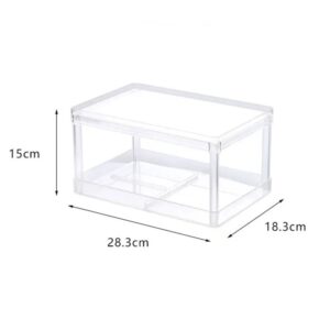 TJLSS Multifunctional Storage Rack Double Storage Rack Desktop Storage Rack Plastic Desk Storage Rack