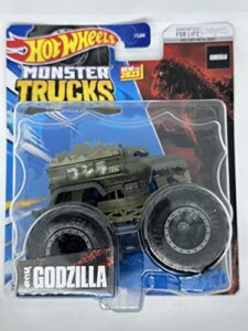 hot wheels monster trucks - godzilla - 2023 case c / 3 - ships bubble wrapped in a box