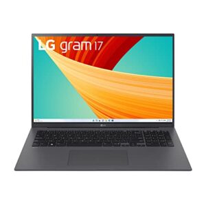 lg gram 17” lightweight laptop, intel 13th gen core i7 evo platform, windows 11 home, 32gb ram, 2tb ssd, gray