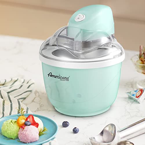 Americana Collection Elite EIM520M 1 Quart Automatic Easy Homemade Electric Ice Cream Maker, Frozen Yogurt, Sorbet, Gelato Treat, with Recipes, Mint