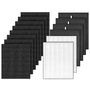 ad3000 replacement filters for air doctor compatible with airdoctor 4-in-1 home air purifier air dr. ad3000 ad3000m ad3000pro, 2 h13 true hepa, 4 activated carbn and 8 extra carbn pre-filters（2+4+8）
