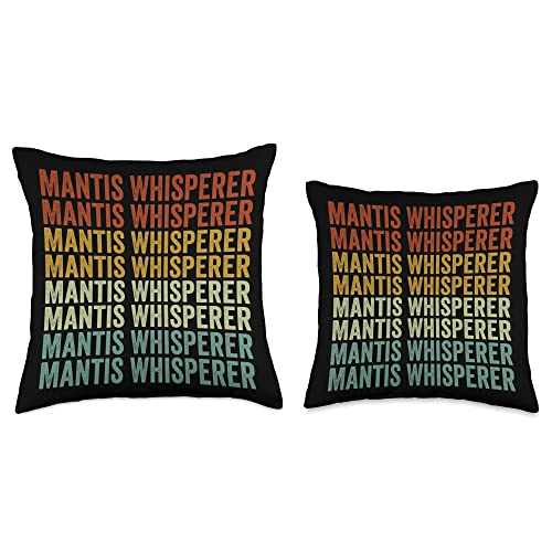 Mantis Gifts Whisperer Praying Mantis Throw Pillow, 16x16, Multicolor