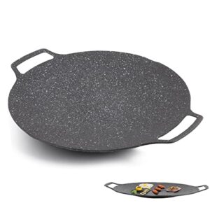 korean bbq grill non-stick grill,round bbq griddle,barbecue grill non stick circular frying pan for induction, gas stove(gas stove 30cm)