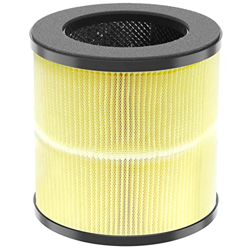 Okaysou Cayman 320 Replacement Filter, H13 True HEPA, 5 Layers of Oder Remover Filter, Yellow