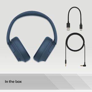 Sony WH-CH720NL Noise Canceling Wireless Bluetooth Headphones - Built-in Microphone - up to 35 Hours Battery Life and Quick Charge - Navy Blue