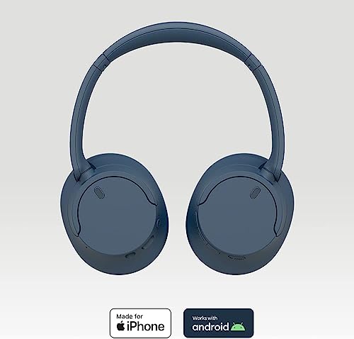 Sony WH-CH720NL Noise Canceling Wireless Bluetooth Headphones - Built-in Microphone - up to 35 Hours Battery Life and Quick Charge - Navy Blue