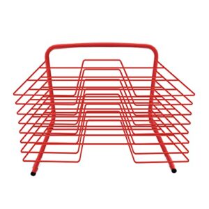 metcrafted desktop art drying rack, red, eight-shelf