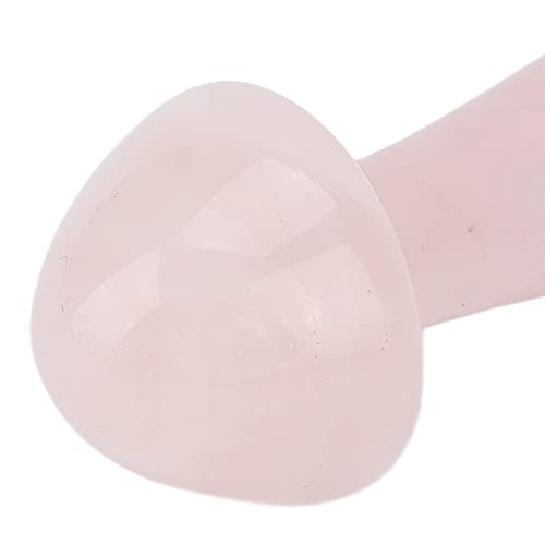 LEYT Mushroom Gua Sha Massage Stones,Versatile Professional Mens Blood Circulation Mushroom Jade Stone Massage Tool for Head (Pink)