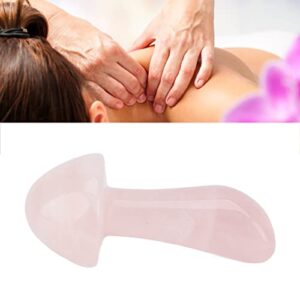 LEYT Mushroom Gua Sha Massage Stones,Versatile Professional Mens Blood Circulation Mushroom Jade Stone Massage Tool for Head (Pink)