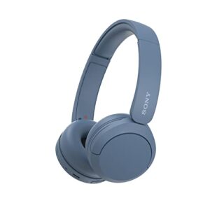 sony wh-ch520l wireless bluetooth headphones - up to 50 hours battery life with quick charge function, on-ear model - matte blue