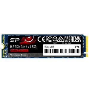 Silicon Power 2TB UD85 NVMe 4.0 Gen4 PCIe M.2 SSD R/W up to 3,600/2,800 MB/s (SP02KGBP44UD8505)