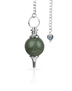 green jade - dowsing pendulum - crystal pendulums - divination tools - healing crystals - celtic pendulum - scrying crystal - reiki supplies - crystal gift
