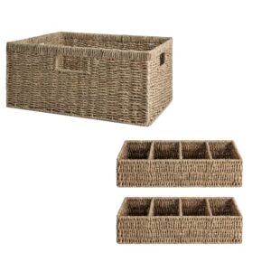 storageworks seagrass storage baskets