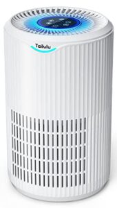 air purifiers for home large room up to 1345 ft², tailulu h13 true hepa air cleaner purify smoke dust pollen pet hair allergies for bedroom living room kitchen office, air filter with sleep mode