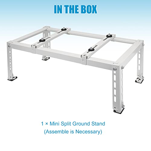 Air Jade Mini Split Stand for 9,000-24,000 BTU Ductless Mini Split Air Conditioner Heat Pump, Heavy Duty Mini Split Ground Stand, 400 lbs