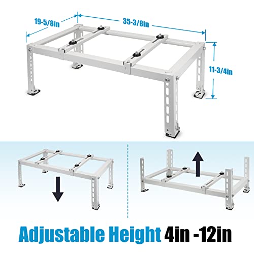 Air Jade Mini Split Stand for 9,000-24,000 BTU Ductless Mini Split Air Conditioner Heat Pump, Heavy Duty Mini Split Ground Stand, 400 lbs