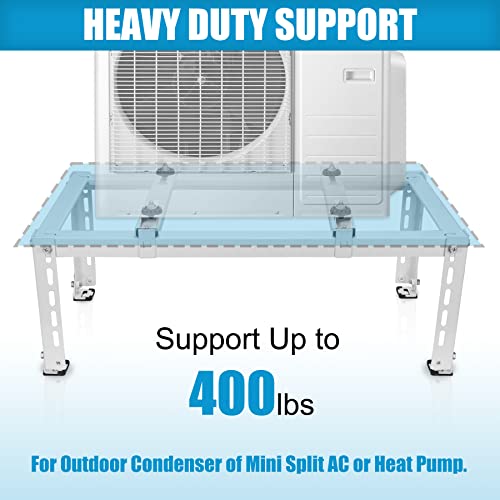 Air Jade Mini Split Stand for 9,000-24,000 BTU Ductless Mini Split Air Conditioner Heat Pump, Heavy Duty Mini Split Ground Stand, 400 lbs