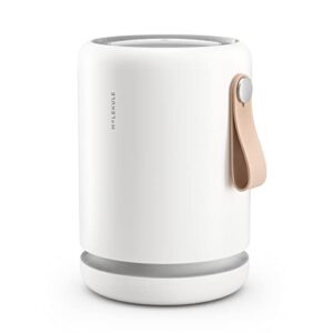 molekule air mini+, air purifier for small home rooms up to 250 sq. ft. with peco-hepa tri-power filter for smoke, mold, dust, bacteria & other pollutants for clean air - white, compatible with alexa