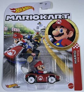 hot wheels - mario kart - mario - wild wing - 2023 - mint/nrmint ships bubble wrapped in a box