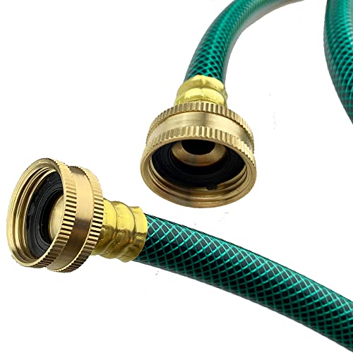 Darnassus PVC Garden Hose 1/2 Inch Green Heavy Duty Water Hose with Solid Brass Fittings,No Leaking, Flexible,for outdoors,Lawns,Patio (20 FT, Green)