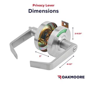 Commercial Grade Bathroom Door Lock with Occupancy Indicator - See Occupied Vacancy or Engaged Status On Public Restroom Toilet - with Deadbolt Locks