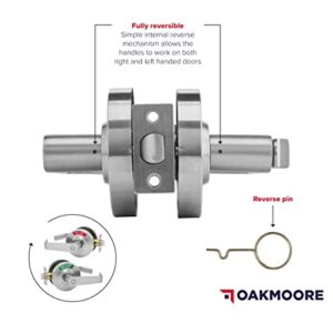 Commercial Grade Bathroom Door Lock with Occupancy Indicator - See Occupied Vacancy or Engaged Status On Public Restroom Toilet - with Deadbolt Locks