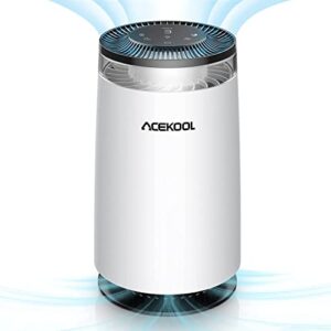 acekool ad4 air purifiers for home, air purifiers air cleaner for smoke pollen dander hair smell portable air purifier with sleep mode speed control, 24db quiet air purifier