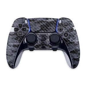 mightyskins carbon fiber skin compatible with ps5 dualsense edge controller - digital camo | protective, durable textured carbon fiber finish | easy to apply & change styles | made in the usa