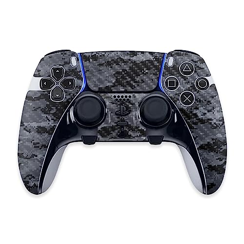 MightySkins Carbon Fiber Skin Compatible with PS5 DualSense Edge Controller - Digital Camo | Protective, Durable Textured Carbon Fiber Finish | Easy to Apply & Change Styles | Made in The USA