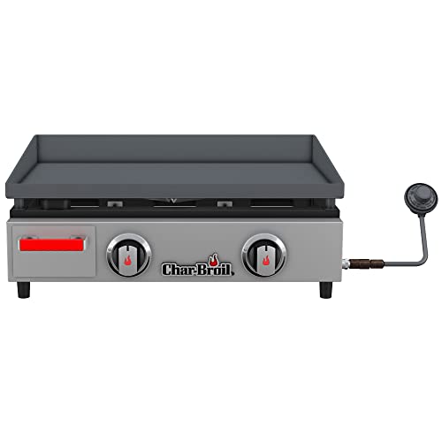 Char-Broil 463614023 22" 2-Burner Gas Tabletop Griddle, Silver