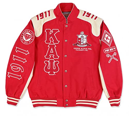 Kappa Alpha Psi M11 Twill Jacket [5XL] Crimson Red